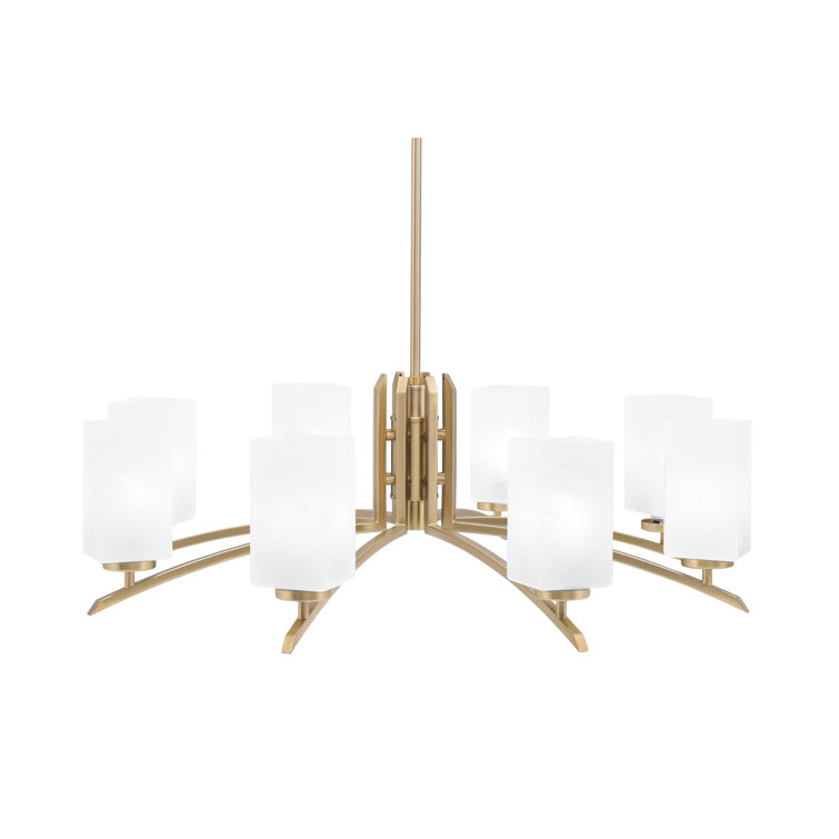 Toltec Lighting Kurve 8 Light Steel Dimmable Chandelier Wayfair Canada